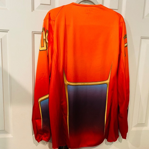 🦊New! FOX 180 Motocross Motorcycle Racing Jersey Size L Sharp Graphics & Colors - Picture 5 of 7